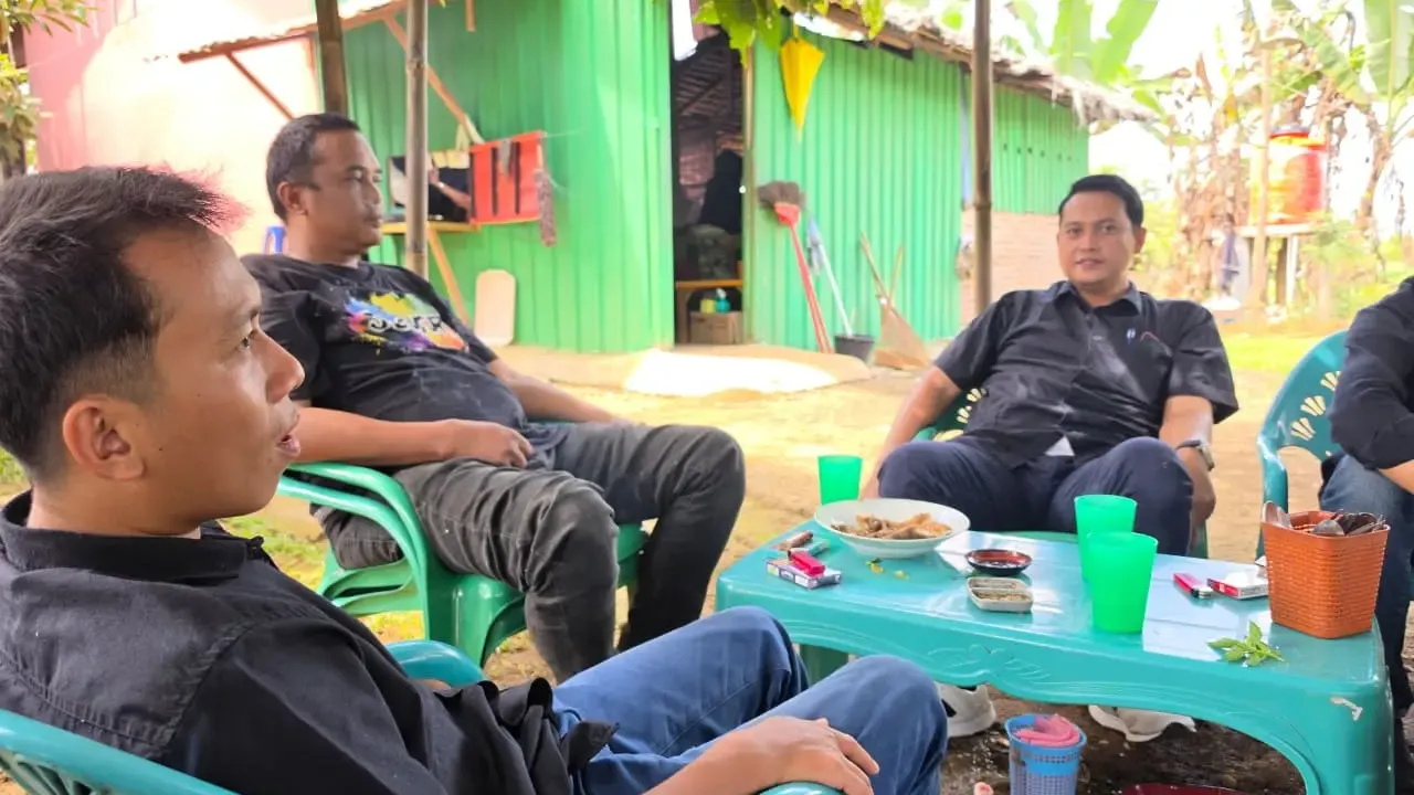 Riski Chandra Melakukan Pertemuan Dengan KADES Sigara-gara Bersama Ketua Bawalsu Deli Serdang